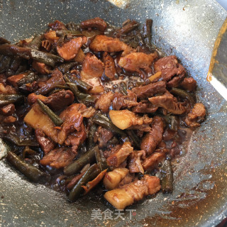 酸豆角烧肉的做法步骤：14