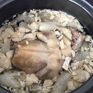 木耳竹荪鸽子汤的做法步骤：8