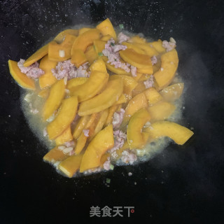 肉末炒南瓜的做法步骤：8