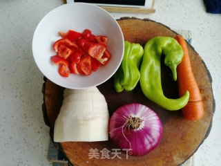 杂蔬焖鸡的做法步骤：3