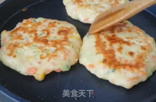 玉米鸡蛋饼的做法步骤：7
