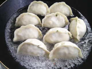 粉条韭菜馅煎饺的做法步骤：11