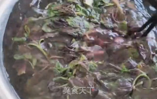 炒红苋菜的做法步骤：2