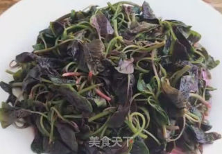 炒红苋菜的做法步骤：3