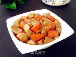 红烧杏鲍菇胡萝卜的做法步骤：9