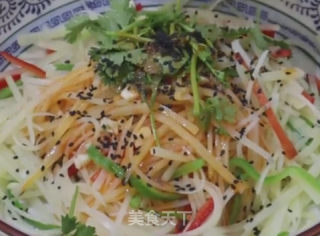 青椒拌土豆丝的做法步骤：5