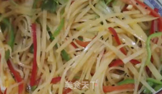 青椒拌土豆丝的做法步骤：6