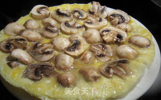 鸡蛋煎蘑菇的做法步骤：5