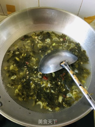 芹菜浆水面的做法步骤：4