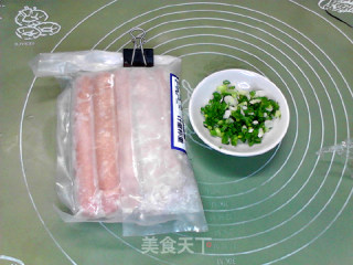 葱香奶油牛肉热狗肠面包的做法步骤：8