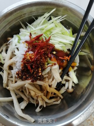 响油茶树菇的做法步骤：4