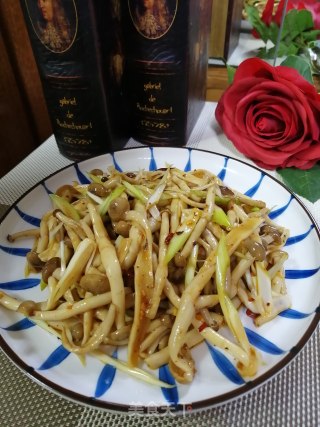 响油茶树菇的做法步骤：7