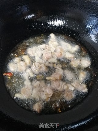 五花肉辣炒茄条的做法步骤：4