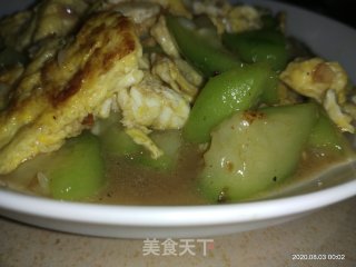 丝瓜炒鸡蛋的做法步骤：5