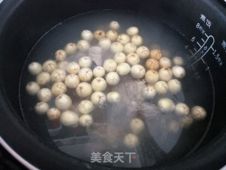 新鲜莲子排骨汤的做法步骤：5