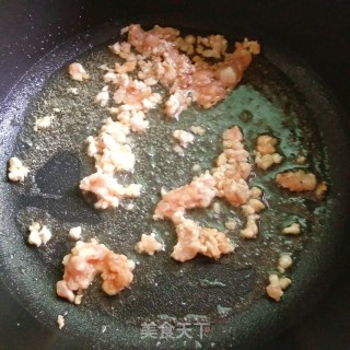 清炒毛豆肉末的做法步骤：2