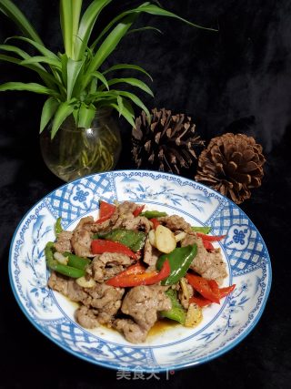 青红椒炒黑椒牛肉的做法步骤：10