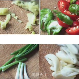 爆炒墨鱼仔的做法步骤：3