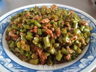 豇豆炒肉末的做法步骤：5