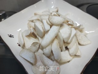 蚝油杏鲍菇炒丝瓜的做法步骤：3