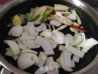 葱爆羊肝的做法步骤：4