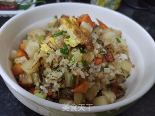 萝卜炒饭的做法步骤：9