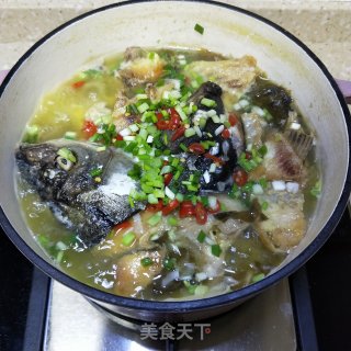 酸菜鱼头的做法步骤：9