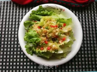 蒜泥拌生菜的做法步骤：8