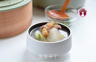 腔骨干贝萝卜汤的做法步骤：7
