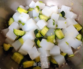 凉粉拌黄瓜#凉菜#的做法步骤：8