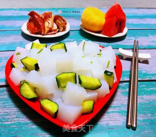 凉粉拌黄瓜#凉菜#的做法步骤：10
