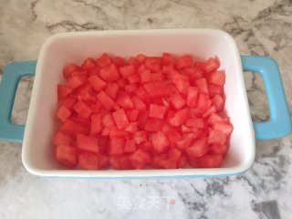 西瓜布丁的做法步骤：4