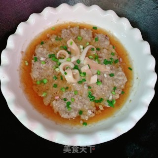 干鱿蒸肉饼的做法步骤：9
