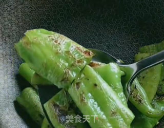 肉末虎皮尖椒的做法步骤：7