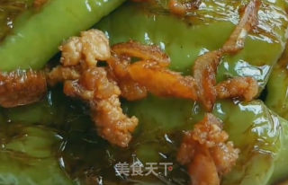 肉末虎皮尖椒的做法步骤：10