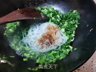 小白菜炒粉丝的做法步骤：7
