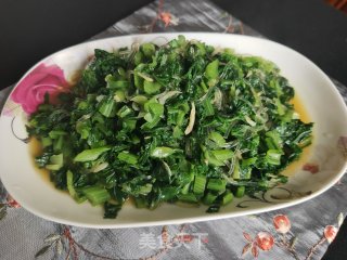 小白菜炒粉丝的做法步骤：11