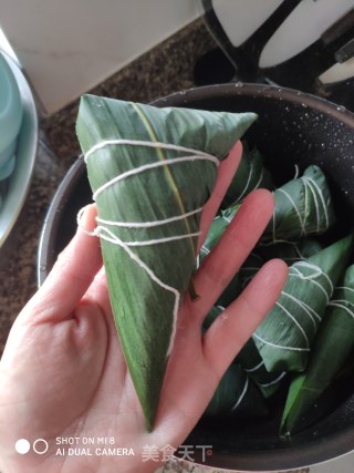 红豆花生紫薯粽的做法步骤：8