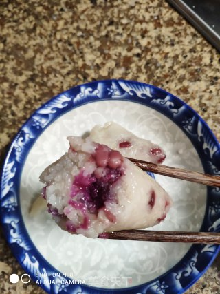 红豆花生紫薯粽的做法步骤：15