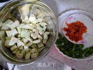 辣白菜风味茄子的做法步骤：3