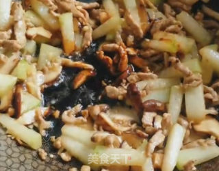香菇冬瓜肉丝粉的做法步骤：3