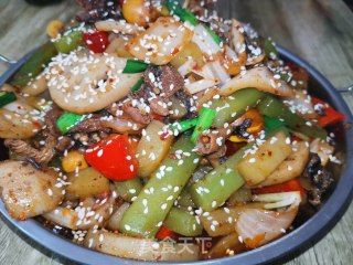 干锅鸡杂的做法步骤：13