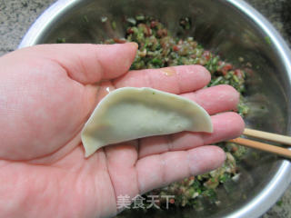 芹菜虾肉馅锅贴的做法步骤：14