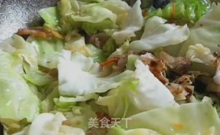 五花肉炒包菜的做法步骤：6