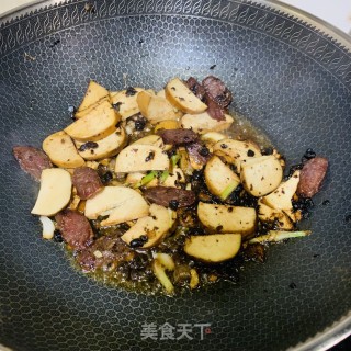 豆豉香素鸡的做法步骤：4