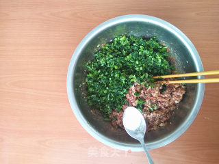 韭菜小白菜猪肉馅水饺的做法步骤：6