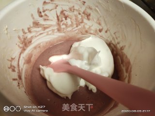 紫薯戚风蛋糕的做法步骤：9
