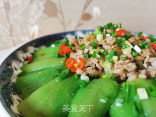 粉丝蒸丝瓜的做法步骤：6