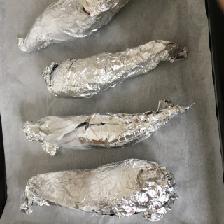 烤蜜薯的做法步骤：2
