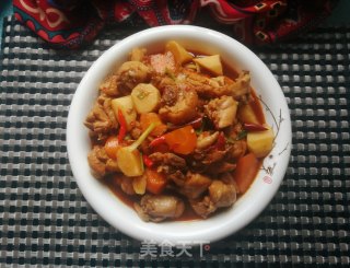胡萝卜山药炖鸡腿的做法步骤：20